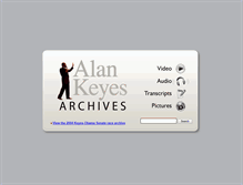 Tablet Screenshot of keyesarchives.com